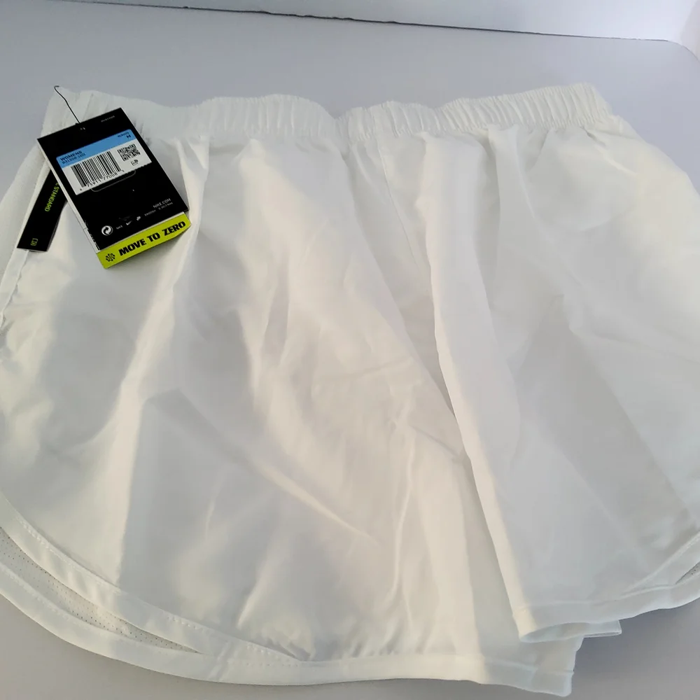 Nike White Athletic Shorts Lightweight Breathable , Size M